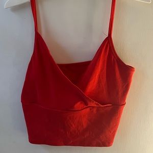 red crop top